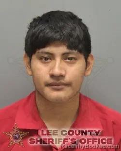 Mugshot of Jose Luis Diaz Diaz booked in Lee County, Florida on August 28, 2026