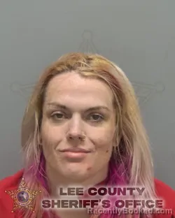 Mugshot of Allison Renee Vandall booked in Lee County, Florida on August 28, 2026