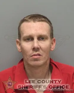 Mugshot of Joshua Raymond Vandall booked in Lee County, Florida on August 28, 2026