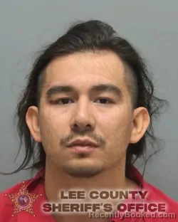 Mugshot of Edgar Eduardo Ramon Meza booked in Lee County, Florida on August 28, 2026