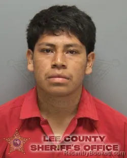 Mugshot of Alonzo Lazaro Castro booked in Lee County, Florida on August 28, 2026