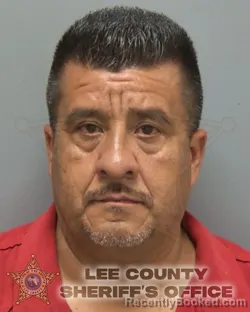 Mugshot of Marcelo Martinez booked in Lee County, Florida on August 29, 2026