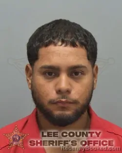 Mugshot of Alex Camacho booked in Lee County, Florida on August 29, 2026