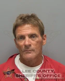Mugshot of Kenneth Edward Walsh booked in Lee County, Florida on August 29, 2026