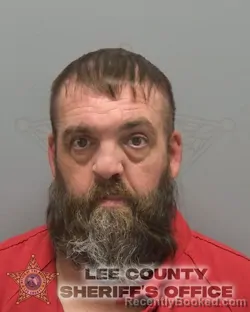 Mugshot of Michael Troy Yohnke booked in Lee County, Florida on August 29, 2026