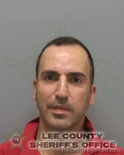 Mugshot of Tony Naji Maassarani booked in Lee County, Florida on August 29, 2026