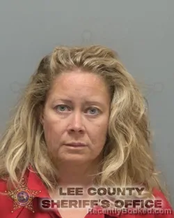 Mugshot of Angela Renee Pena booked in Lee County, Florida on August 29, 2026