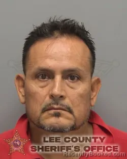 Mugshot of Armando Agustin Barba Solis booked in Lee County, Florida on August 29, 2026