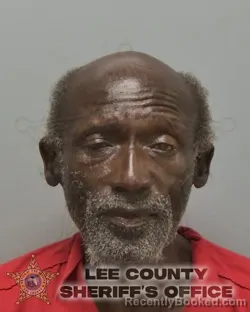 Mugshot of Charlie Curtis Jones booked in Lee County, Florida on August 29, 2026