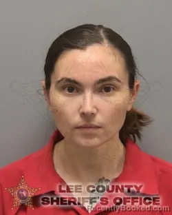 Mugshot of Cydney Jane Ryals booked in Lee County, Florida on August 29, 2026