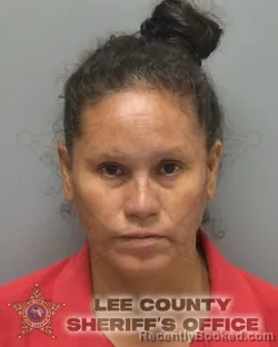 Mugshot of Gloria Zavaleta Hernandez booked in Lee County, Florida on August 29, 2026