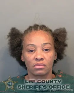 Mugshot of Quetryia Evania Hayes booked in Lee County, Florida on August 29, 2026
