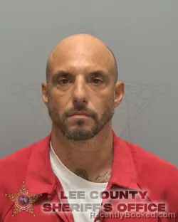 Mugshot of James Russell Stephens booked in Lee County, Florida on August 31, 2026