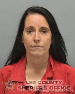 Mugshot of Sarah Elizabeth Stoughton booked in Lee County, Florida on August 31, 2026
