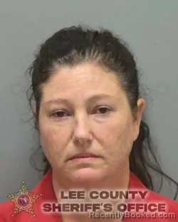Mugshot of Amy Rene Peters booked in Lee County, Florida on September 10, 2026
