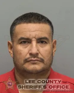 Mugshot of Jose Garcia Macedo booked in Lee County, Florida on September 10, 2026