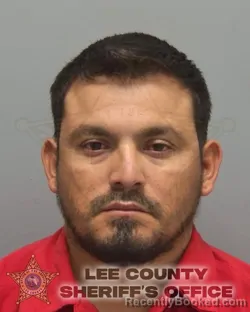 Mugshot of Carlos Chavarria Duarte booked in Lee County, Florida on September 11, 2026