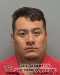Mugshot of Jose Juan Penaflor Martinez booked in Lee County, Florida on September 11, 2026