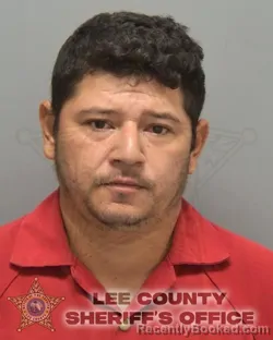 Mugshot of Antonio Rodriguez Castro booked in Lee County, Florida on September 12, 2026