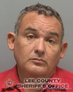 Mugshot of Manuel Ange Sanchez Fernandez booked in Lee County, Florida on September 12, 2026
