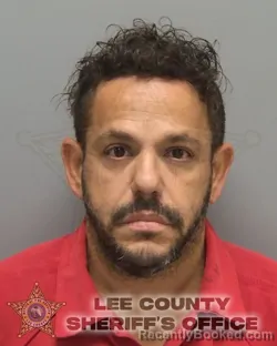 Mugshot of Lisandro Utria Rodriguez booked in Lee County, Florida on September 12, 2026