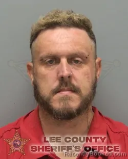 Mugshot of William Anthony Ball booked in Lee County, Florida on September 12, 2026