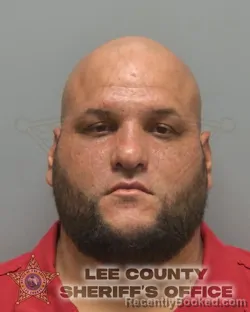 Mugshot of Christian Oquendo Munoz booked in Lee County, Florida on September 12, 2026