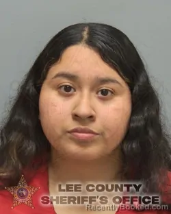 Mugshot of Maria Isabel Rubio Hernandez booked in Lee County, Florida on September 12, 2026