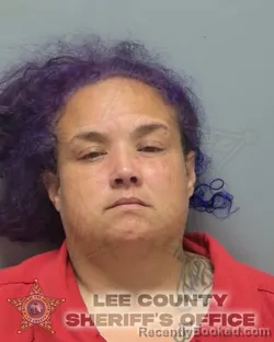 Mugshot of Jessica Maria Lamontagne booked in Lee County, Florida on September 13, 2026