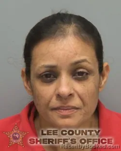 Mugshot of Dineesha Edwards booked in Lee County, Florida on September 13, 2026