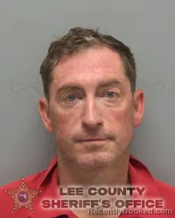Mugshot of Scott Ryan Gehrke booked in Lee County, Florida on September 13, 2026