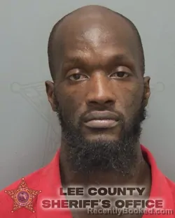 Mugshot of Shakim Eric Jordan booked in Lee County, Florida on September 14, 2026