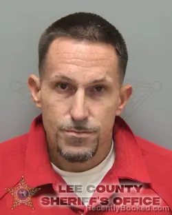Mugshot of Brian Richard Fitzgerald booked in Lee County, Florida on September 14, 2026