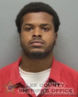Mugshot of Jaheim Desean Brown booked in Lee County, Florida on September 14, 2026