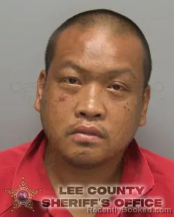 Mugshot of Khammanh Chanthachak booked in Lee County, Florida on September 14, 2026