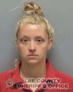 Mugshot of Samantha Gianino booked in Lee County, Florida on September 14, 2026
