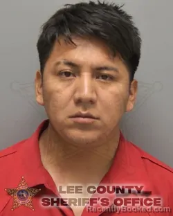 Mugshot of Julio Miguel Gaspar booked in Lee County, Florida on September 15, 2026