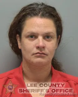 Mugshot of Christen Marilyn Lowman booked in Lee County, Florida on September 15, 2026