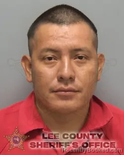 Mugshot of Alberto Perez Lopez booked in Lee County, Florida on September 15, 2026