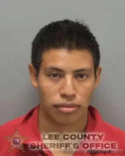 Mugshot of Diego Tzunux Ramirez booked in Lee County, Florida on September 15, 2026