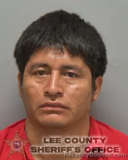 Mugshot of Francisco Humberto Chavez Chovon booked in Lee County, Florida on September 16, 2026