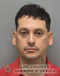 Mugshot of Jerson Jeir Prado-Herrera booked in Lee County, Florida on September 16, 2026