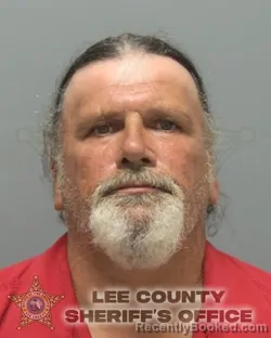 Mugshot of James Allen Gray booked in Lee County, Florida on September 16, 2026