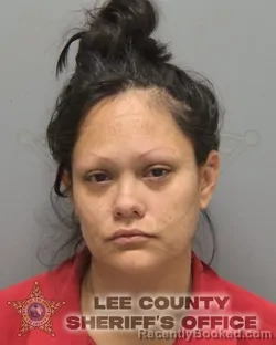 Mugshot of Valerie Andrya Zamora booked in Lee County, Florida on September 16, 2026