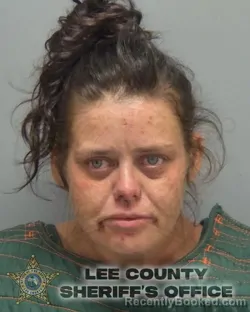 Mugshot of Kayla Jean Locke booked in Lee County, Florida on September 17, 2026