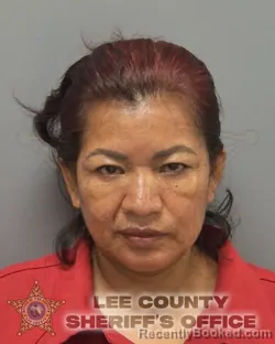 Mugshot of Juana Perez Ortiz booked in Lee County, Florida on September 17, 2026