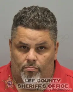 Mugshot of Ervin Dejesus Garcia booked in Lee County, Florida on September 17, 2026