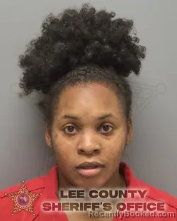 Mugshot of Anastasia Desiree Daniels booked in Lee County, Florida on September 17, 2026