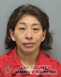 Mugshot of Francisca Mejia Velasquez booked in Lee County, Florida on September 18, 2026