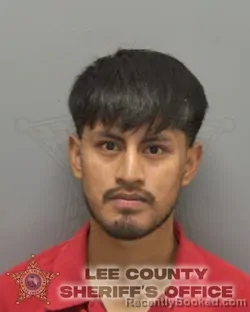 Mugshot of Felix Gilberto Ordonez Hernandez booked in Lee County, Florida on September 22, 2026